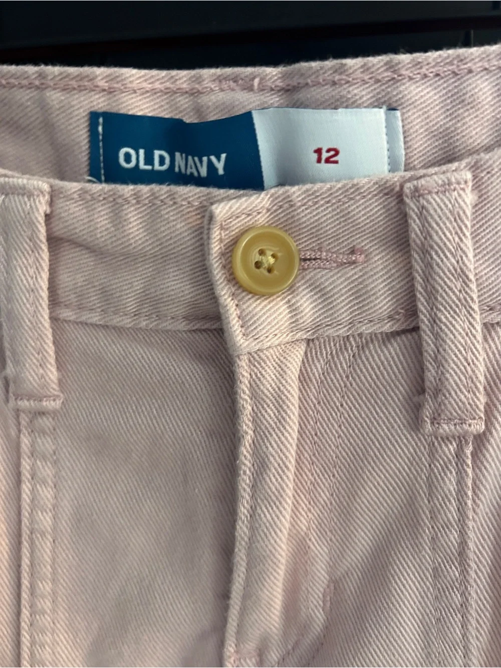Old Navy Pink Wide-Leg Cargo Jeans, Girls 12